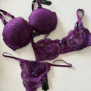 Victoria's Secret Designer Swarovski Crystal Bra & Panty Lingerie Set